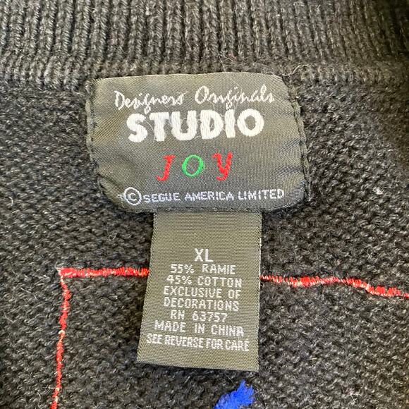 Designers Originals Sz XL Vtg 90s Holiday Sweater Vest Snowmans Boho Multicolor - Picture 16 of 16